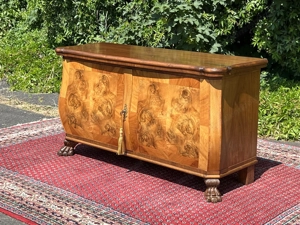 Barock Kommode Biedermeier Sideboard Louis XV Empire  Nussbaum Anrichte Herrenzimmer TV Schrank Stil Bild 4