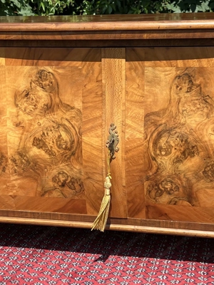 Barock Kommode Biedermeier Sideboard Louis XV Empire  Nussbaum Anrichte Herrenzimmer TV Schrank Stil Bild 10