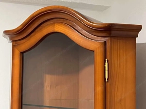 Biedermeier Vitrine Eckvitrine Kirschbaum Empire Stilmöbel Bild 8