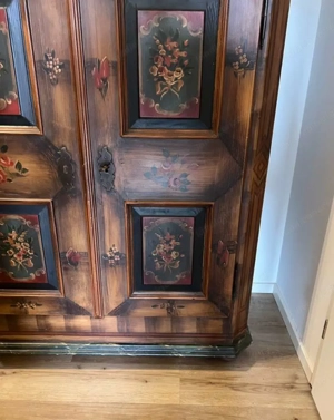 Barock Schrank Vintage Kleiderschrank Massiv Biedermeier Bauernschrank Landhaus Möbel Kasten Bild 6