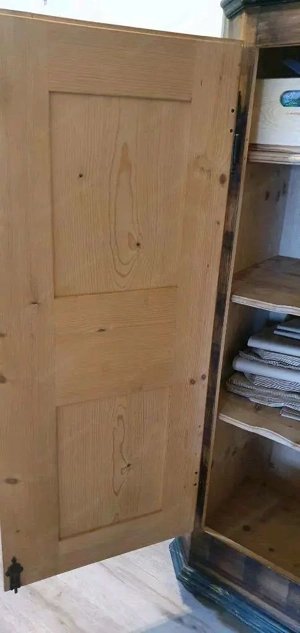 Barock Schrank Vintage Kleiderschrank Massiv Biedermeier Bauernschrank Landhaus Möbel Kasten Bild 2