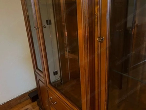 Vitrine Biedermeier Selva Landhaus Barock Geschirrschrank Nussbaum Schrank Buffet Vitrinenschranl Lo Bild 7