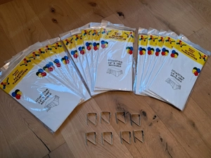 Tischdecken Kunststoff 137x274cm weiß Bild 3