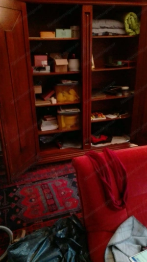 Barock Schrank Frankfurter Wellenschrank Dielenschrank Nussbaum Kasten Bild 2