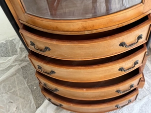 Biedermeier Vitrine Stilmöbel Massivholz Lieferung möglich Bild 5