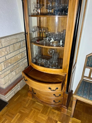 Biedermeier Vitrine Stilmöbel Massivholz Lieferung möglich Bild 8