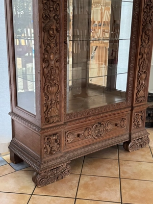 Antike Vitrine Schrank Bücherschrank O. Föhr Wien Bild 3