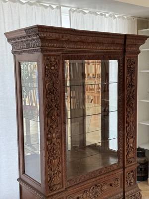 Antike Vitrine Schrank Bücherschrank O. Föhr Wien Bild 2