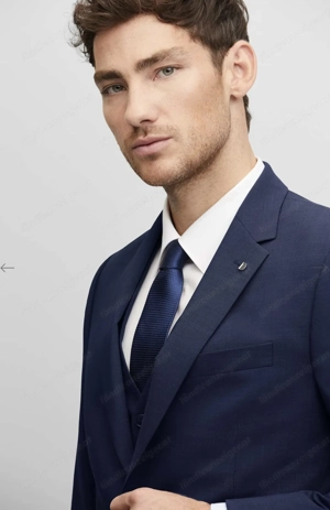 Neuer dunkelblauer Herren Anzug dreiteilig günstig zu verkaufen! Bild 3