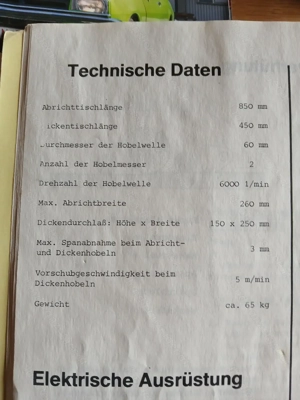 Hobelmaschine  Bild 3