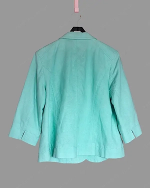 Blazer Gr. 42, mit 3 4 Ärmel, Damenjacke, Jacke, lindgrün, grün   Bild 2