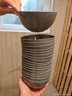 Plastikschüsseln bowls klein grau 35 Stk Bild 4