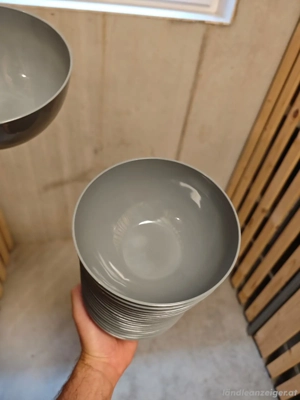 Plastikschüsseln bowls klein grau 35 Stk Bild 3