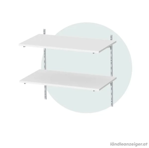 Wandschienenregal 150cm Bild 2