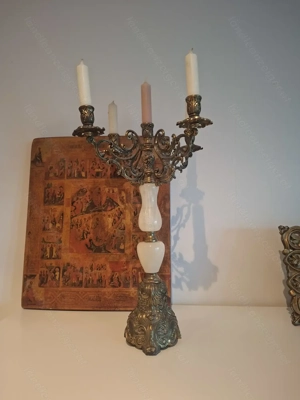 Antiker besonderer Kerzenständer  Bild 2