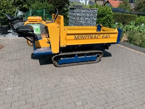 Dumper Motorjapaner Holztransporter Minibagger Bagger Gartenbau Bild 7