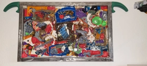 Bild in Edelstahl Rahmen  53x82cm aus 3d druck und PCB Resten Bild 2