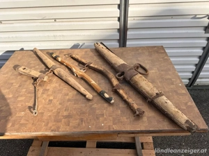 Alte Pferde- & Ochsengeschirrteile   bäuerliche Deko   Sammlerstücke