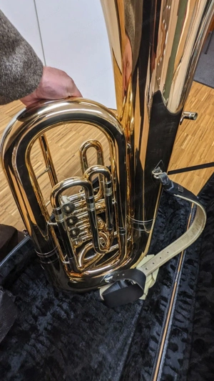 MIRAPHONE Norwegian Star 4-Ventiler Es-Tuba Eb Bass 16083 A 1100 Bild 7