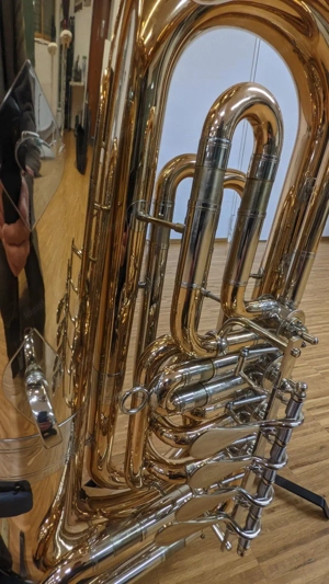 MIRAPHONE Norwegian Star 4-Ventiler Es-Tuba Eb Bass 16083 A 1100 Bild 8