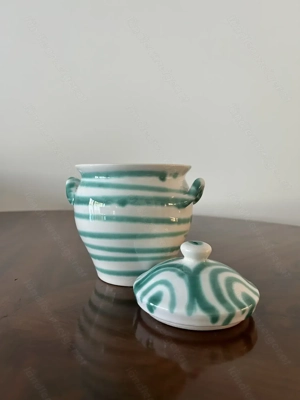 Gmundner Keramik Rumtopf Grüngeflammt Bild 2