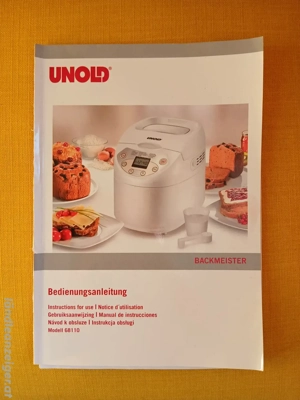 Brotbackautomat Unold Modell 68110 Bild 3