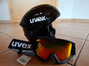 Uvex  Hartschalen Skihelm mit Brille