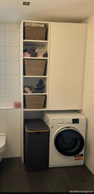 Wandschrank, Bad, Waschmaschinenverbau, Schrank, weiß