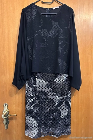 Schwarz-Weißes Cocktail - Abendkleid - M 38