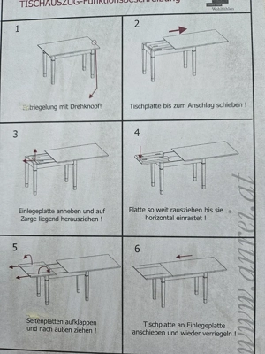 Tisch 120x120. Esstisch ausziehbar 120x160 Bild 4