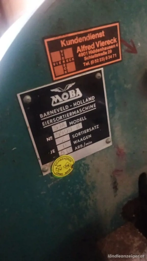 Moba Eiersortiermaschine Bild 2