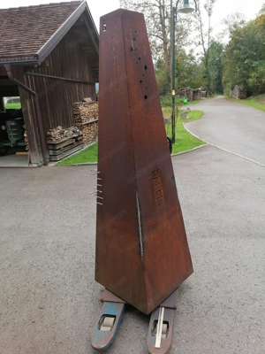 Restaurierter Grill mit verstellbarem Rost Bild 4