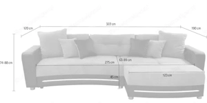 gemütliche Couch mit LED Beleuchtung + Soundsystem Preis verhandelbar