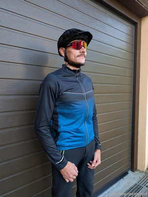 Langarm Trikot M Blau Bild 3