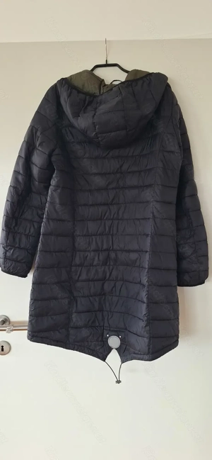 Steppjacke schwarze lang Bild 2