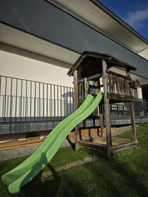 Spielturm mit Rutsche & Sandkasten   Marke Jungle Gym