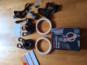Turnset mit Holzringen und originalverpacktem Zubehör Bild 2