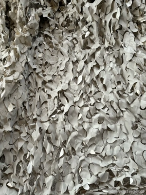 Tarnnetz- weiss   grau Bild 3