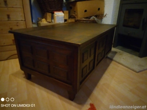 Echte spanische Truhe Vollholz dunkelbraun Bild 4