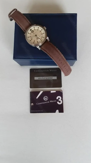 Neuwertige Armbanduhr der Marke CONSTATIN WEISZ, Handaufzug Bild 5