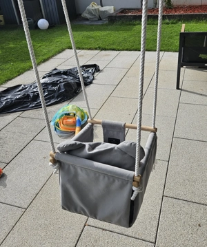 Baby-schaukel Grau Bild 2
