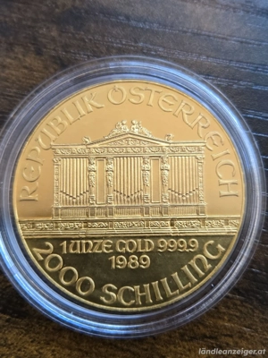 1 Oz Wiener Philharmoniker Goldmünze 1989