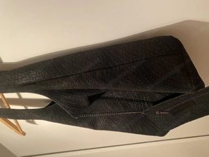 Leder Handtasche schwarz Bild 3