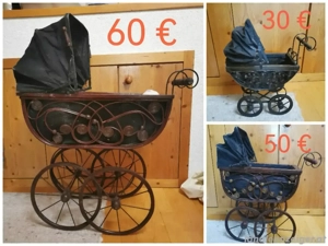 Puppenwagen Antik 3 Größen 