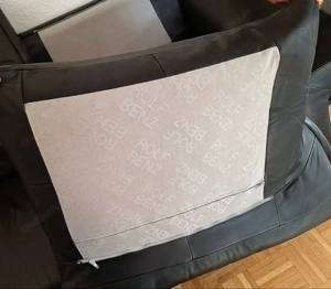 Sofas 2x aus Echtleder, Designercouch Bild 6