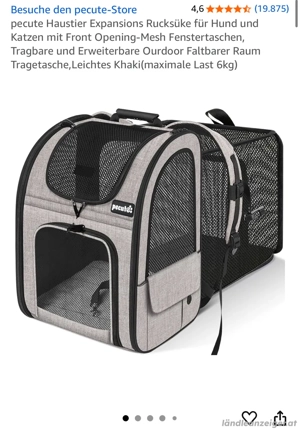 Rucksack für Hund und Katze Bild 4