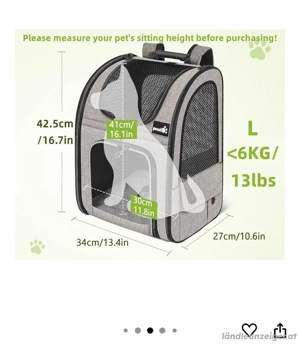 Rucksack für Hund und Katze Bild 2