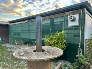Container 9x3 m. Kl. Küche, Holzofen  Bild 2