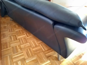 Sofas 2x aus Echtleder, Designercouch Bild 4