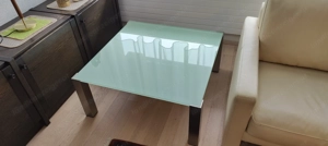 Couchtisch Glastisch 90x90x40